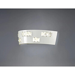 Luminaire Center Applique murale Phoenix 6 X 0.5W LED 3600K blanc/cristal