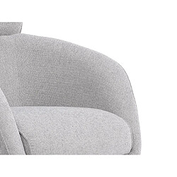 Fauteuil pivotant en tissu chiné gris LACONA de Pascal Morabito pas cher