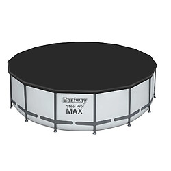 Bestway Piscine tubulaire ronde steel pro max Ø 4.88 x h.1.22 m - grise