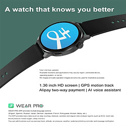 Yonis Montre Connectée IP67 Bluetooth 5.0 Multisport ECG NFC pas cher