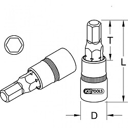 Avis KS TOOLS 911.3927 Douille tournevis 6 pans pour étrier de frein 11mm