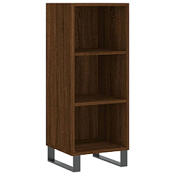 Acheter vidaXL Buffet haut Chêne marron 34,5x34x180 cm Bois d'ingénierie