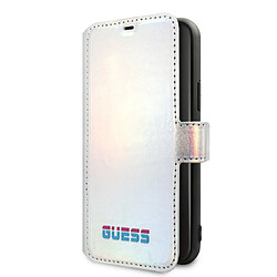 Guess Maroquinerie Etui pour iPhone 11 Pro - Guess Iridescent Argent original