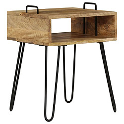 Avis Maison Chic Table de chevet,Table de nuit,Table d'appoint pour salon Bois de manguier massif 40 x 34 x 47 cm -MN49071