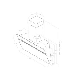 Acheter Hotte décorative inclinée 90cm 603m3/h - prf0147738 - ELICA