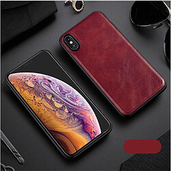 Etui en PU style vintage rouge pour Apple iPhone XS/X 5.8 inch 