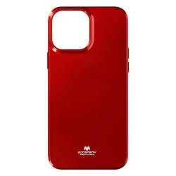 Coque Apple iPhone 13 Mini Silicone Gel Effet Brillant Mercury rouge métallisé 