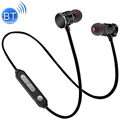 Wewoo Casque Bluetooth Sport noir pour iPad, ordinateur portable, iPhone, Samsung, HTC, Huawei, Xiaomi, et autres smartphone Absorption magnétique Sweatproof Sports In-Ear avec micro HD, Appels mains libres, Distance: 10m,