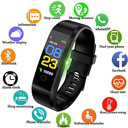 BANGWEI Nouvelle montre connectée homme femme moniteur de fréquence cardiaque Sang Pression montre connectée fitness montre de sport