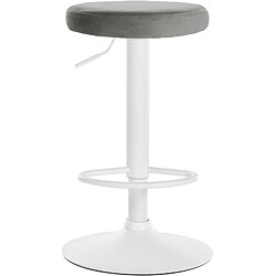 Avis Non Tabouret de bar Ponte velours blanc