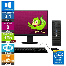 HP ProDesk 400 G3 SFF i5-6500T 3.10GHz 8Go/1To SSD Wifi W10 + Ecran 22 · Reconditionné 