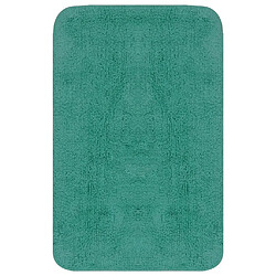 vidaXL Tapis de salle de bain 2 pcs Tissu Turquoise