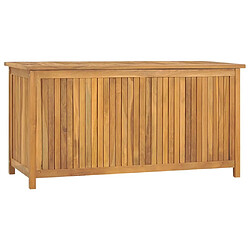 Helloshop26 Boîte coffre de jardin 114 x 50 x 58 cm bois massif de teck 02_0012987 