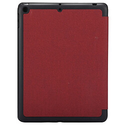 Avis Wewoo Smart Cover rouge pour iPad Pro 10,5 pouces, avec trois pliage Holder & Pen Slots Tissu Texture Motif Horizontal Flip étui en cuir