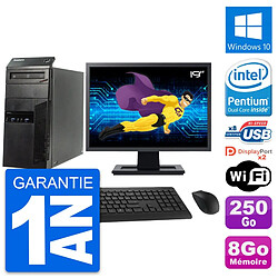 PC Tour Lenovo M83 Ecran 19" Intel G3220 RAM 8Go Disque 250Go Windows 10 Wifi · Occasion 