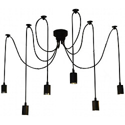 Avis Stoex Suspension Luminaire Induistrielle Vintage Rétro Multiple 6pcs Lustre Araignée P