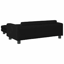 Maison Chic Niche Lit pour chien avec extension | Panier couchage pour chien noir 100x50x30 cm velours -GKD35678 pas cher