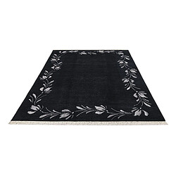 Avis Vidal Tapis de laine 241x173 noir Darya