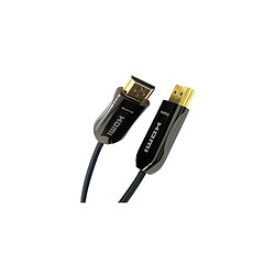 In-Akustik Profil HDMI 2.0 Optical Fiber Cable - Câble HDMI avec Fibre Optique de 15 m