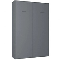 Inside 75 Armoire lit escamotable SMART-V2 gris graphite mat couchage 140*200 cm. 