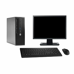 PC HP ProDesk 400 G3 SFF Ecran 19" i5-6500 RAM 16Go SSD 480Go Windows 10 Wifi - Occasion