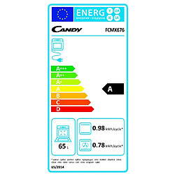 Four intégrable multifonction 65l 60cm a pyrolyse inox - FCMX676 - CANDY