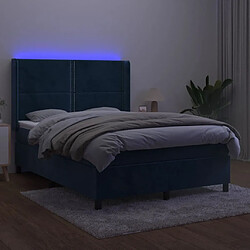 Avis Sommier à lattes,Cadre à lattes de lit pour Adulte matelas et LED Bleu foncé 140x200 cm -MN43270