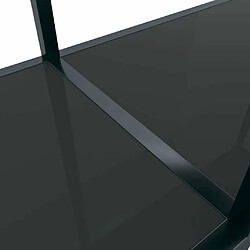 Maison Chic Table console | Meuble d'entrée | Table d'appoint Noir 180x35x75,5 cm Verre trempé -GKD49239 pas cher