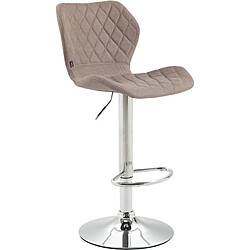 Non Tabouret de bar tissu liège chrome 