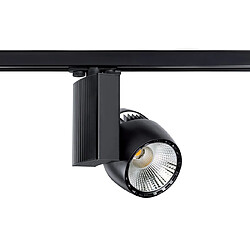 spot à led - pour rail - aric ikar 023 - 40w - 4000k - 60d - noir - aric 50325