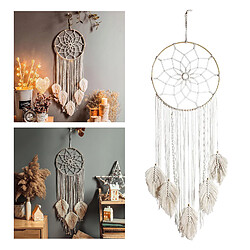 Macramé Murale Tapisserie Petit Art Tissé avec 25 * 97cm Anneau de Fer Décor à la Maison Appartement Dortoir Décoration