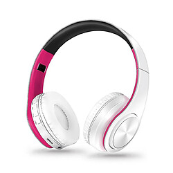 Universal Casque Bluetooth pliant Bluetooth sans fil (rose) 