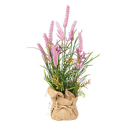 Plante décorative Romimex Tissu Plastique Lavande 15 x 42 x 15 cm 