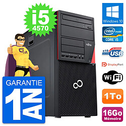 PC Tour Fujitsu Esprimo P720 Intel i5-4570 RAM 16Go Disque 1To Windows 10 Wifi - Occasion