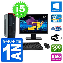 PC Fujitsu E520 DT Ecran 19" Intel i5-4570 RAM 8Go Disque 500Go Windows 10 Wifi · Occasion 