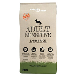 vidaXL Nourriture pour chiens Adult Sensitive Lamb & Rice 2 pcs 30 kg