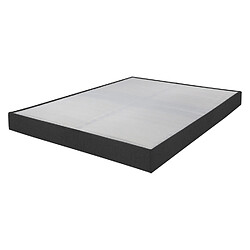 Ebac Sommier tapissier 140x200 Omega anthracite 2x18 lattes