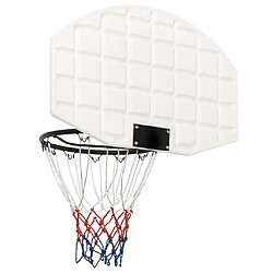 Avis vidaXL Panneau de basket-ball Blanc 71x45x2 cm Polyéthylène