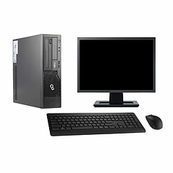 PC Fujitsu E500 DT Ecran 19" Intel i3-2100 RAM 16Go Disque 1To Windows 10 Wifi - Occasion