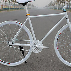 Avis Chaîne De Bicyclette De Vitesse Simple - Vélo De Voie Fixe De Vitesse De BMX De Fixie Blanc