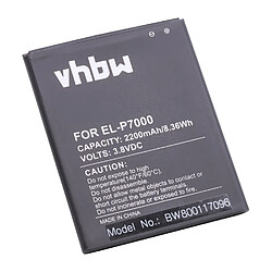 vhbw Li-Ion batterie 2200mAh (3.8V) pour téléphone portable mobil smartphone comme Elephone P7000 