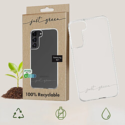 Avis Coque Samsung Galaxy S21 Recyclable Just Green transparent