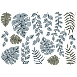 Sticker Lilipinso Jungle Feuilles Monstera 64 x 40 cm