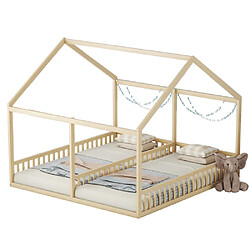 ComfortXL Lit Pour Enfants 90 X 200, Lit 2 En 1, Naturel