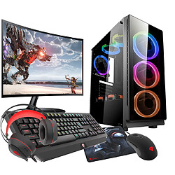 VIST Kit Gaming i5 10400F - RAM 32Go - RX580 - SSD 1To M.2 - WIFI - LCD 24 - Windows 11 Pro 