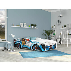 Acheter Kids Literie Lit Enfant Voiture 80x160 28 Pat Patrouille Thème Livré avec sommiers et matelas en mousse de 7cm