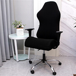 Housse De Protection Pour Fauteuil Pivotant Pour Ordinateur Extensible Noir