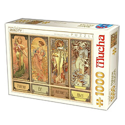 D-Toys Puzzle Mucha Les saisons 1000 pieces 