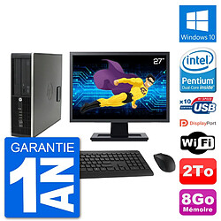 PC HP Compaq Pro 6300 SFF Ecran 27" G630 RAM 8Go Disque Dur 2To Windows 10 Wifi · Occasion 