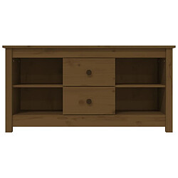 Avis Maison Chic Meuble TV scandinave - Banc TV pour salon Marron miel 103x36,5x52 cm Bois de pin massif -MN31402